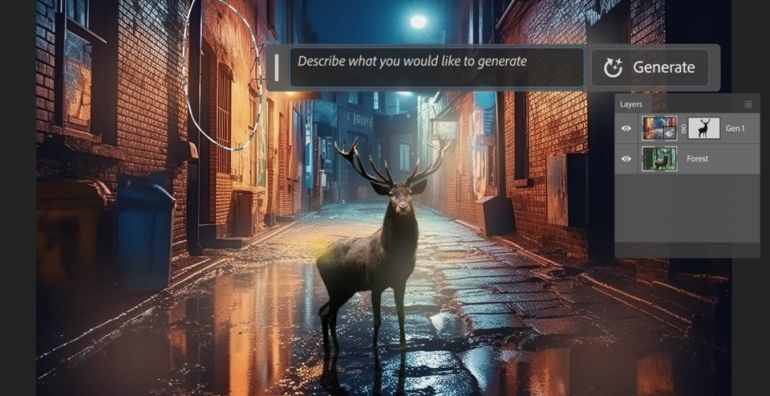 Generative Fill về cơ bản giống với t&amp;iacute;nh năng Content-Aware hiện c&amp;oacute; tr&amp;ecirc;n Photoshop nhưng mạnh mẽ hơn rất nhiều.