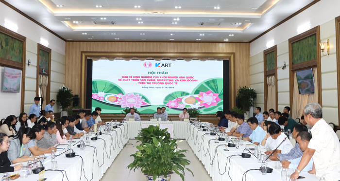 Trao đổi, chia sẻ giữa đơn vị khởi nghiệp của Đồng Th&amp;aacute;p với chuy&amp;ecirc;n gia H&amp;agrave;n Quốc