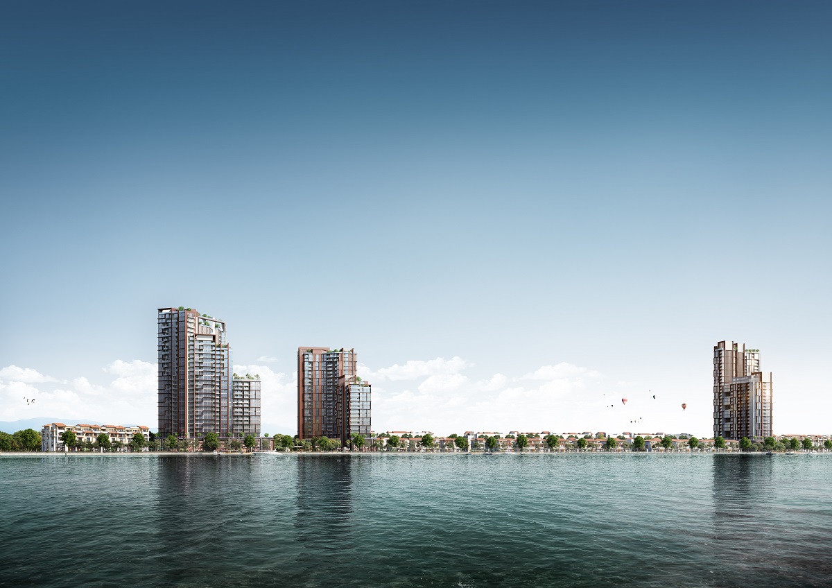 Sun Symphony Residence &amp;ldquo;soi b&amp;oacute;ng&amp;rdquo; b&amp;ecirc;n s&amp;ocirc;ng H&amp;agrave;n. Ảnh phối cảnh minh họa Sun Property
