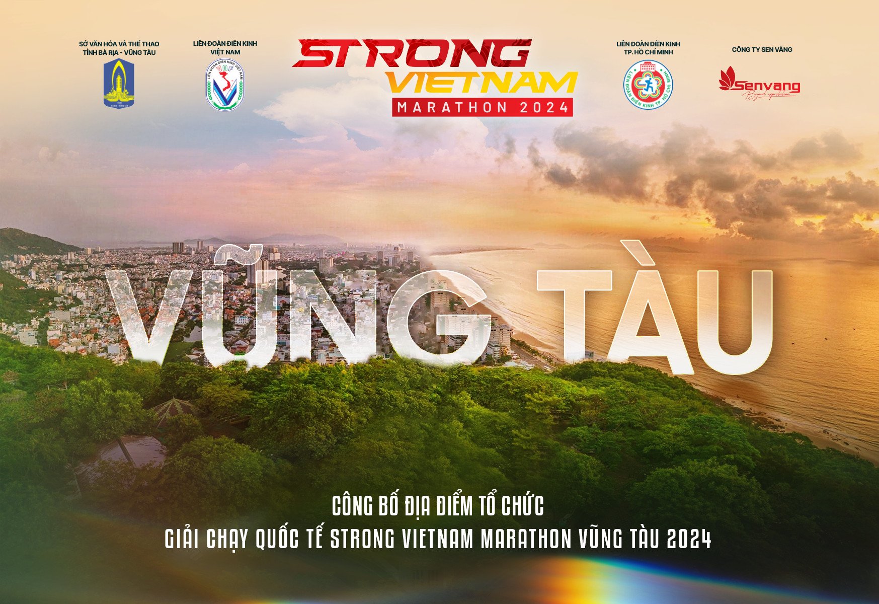 Giải chạy Marathon Quốc tế Strong Vietnam 2024 sẽ được tổ chức tại Vũng T&amp;agrave;u