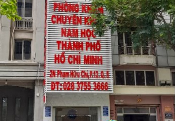Trụ sở Ph&amp;ograve;ng kh&amp;aacute;m chuy&amp;ecirc;n khoa Nam học TP. Hồ Ch&amp;iacute; Minh