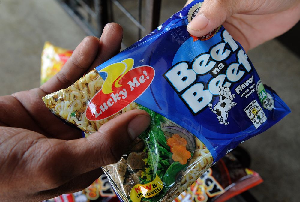 Lucky Me! instant noodles. Photographer: Jay Directo/AFP/Getty Images