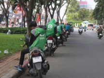 TP.HCM : Một tài xế GrabBike dương tính Covid-19