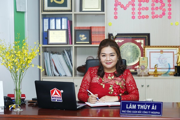 B&amp;agrave; L&amp;acirc;m Th&amp;uacute;y &amp;Aacute;i &amp;ndash; Chủ tịch Mebi Group