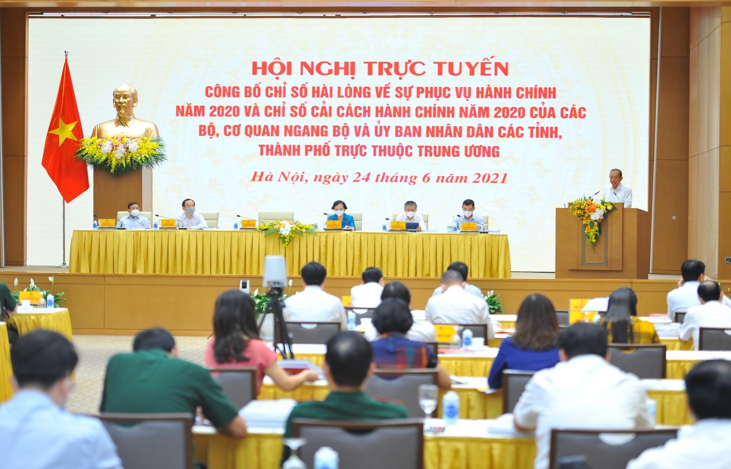 B&amp;igrave;nh Dương đứng đầu khu vực ph&amp;iacute;a Nam về Chỉ số cải c&amp;aacute;ch h&amp;agrave;nh ch&amp;iacute;nh theo kết quả c&amp;ocirc;ng bố của Bộ Nội vụ. (Ảnh: VGP/L&amp;ecirc; Sơn)