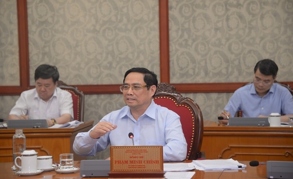 Thủ tướng Phạm Minh Ch&amp;iacute;nh ph&amp;aacute;t biểu &amp;yacute; kiến tại phi&amp;ecirc;n họp