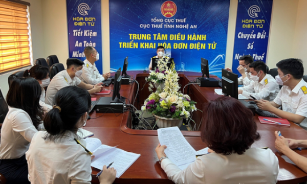 Nghệ An đặt mục tiêu đến ngày 30/6/2022 toàn bộ doanh nghiệp trên địa bàn sử dụng hóa đơn điện tử