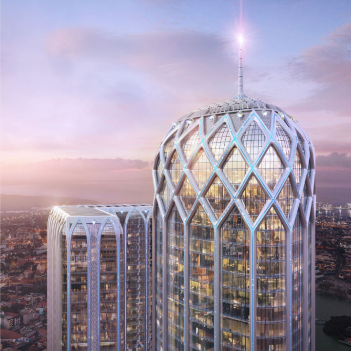 Dự án đi theo lối kết cấu Diagrid phức tạp, hiếm gặp trên thế giới, tương tự những tên tuổi lớn như 30 St Mary Axe của London hay tòa nhà Prada tại Tokyo... Dự án đi theo lối kết cấu Diagrid phức tạp, hiếm gặp trên thế giới, tương tự những tên tuổi lớn như 30 St Mary Axe của London hay tòa nhà Prada tại Tokyo...