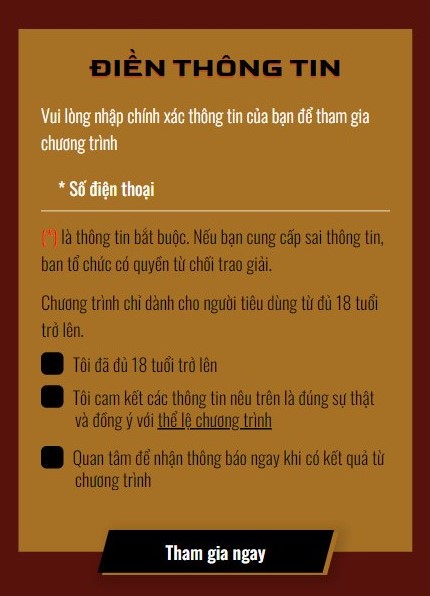 Điền th&amp;ocirc;ng tin theo hướng dẫn