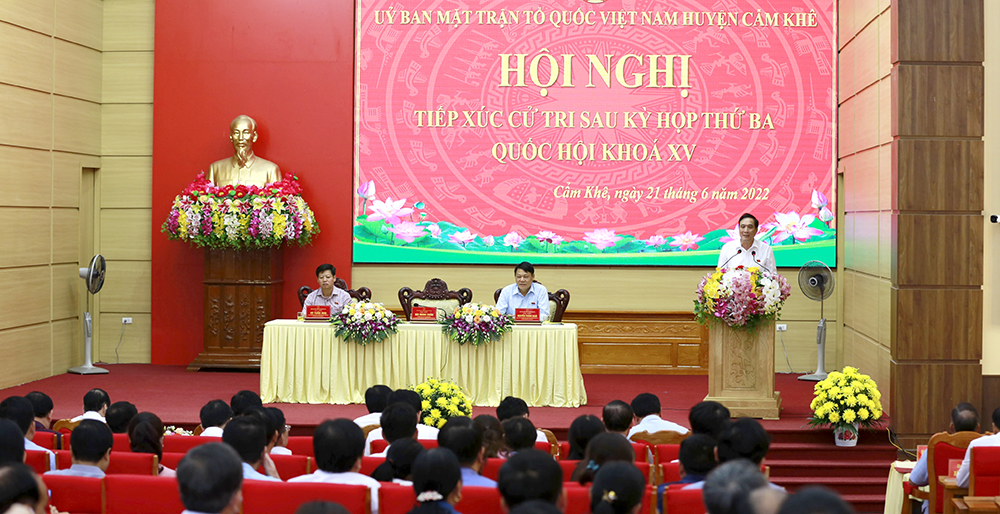 Trưởng đo&amp;agrave;n ĐBQH tỉnh Ph&amp;uacute; Thọ ph&amp;aacute;t biểu l&amp;agrave;m r&amp;otilde; nhiều vấn đề cử tri quan t&amp;acirc;m