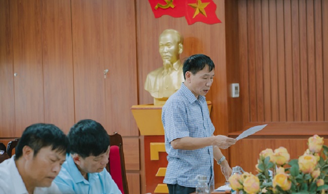 &amp;Ocirc;ng Nguyễn Cường, Ph&amp;oacute; Chủ tịch Thường trực Hiệp hội doanh nghiệp tỉnh Bắc Giang b&amp;aacute;o c&amp;aacute;o kết quả hoạt động 6 th&amp;aacute;ng đầu năm 2023