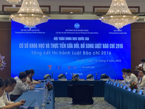 Hội thảo Cơ sở khoa học và thực tiễn sửa đổi Luật Báo chí  và Tổng kết thi hành Luật Báo chí 2016