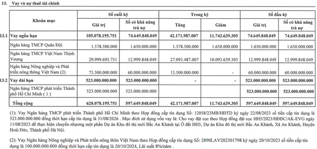 Figure 3: Nguồn b&amp;aacute;o c&amp;aacute;o t&amp;agrave;i ch&amp;iacute;nh EVG Q1/2024