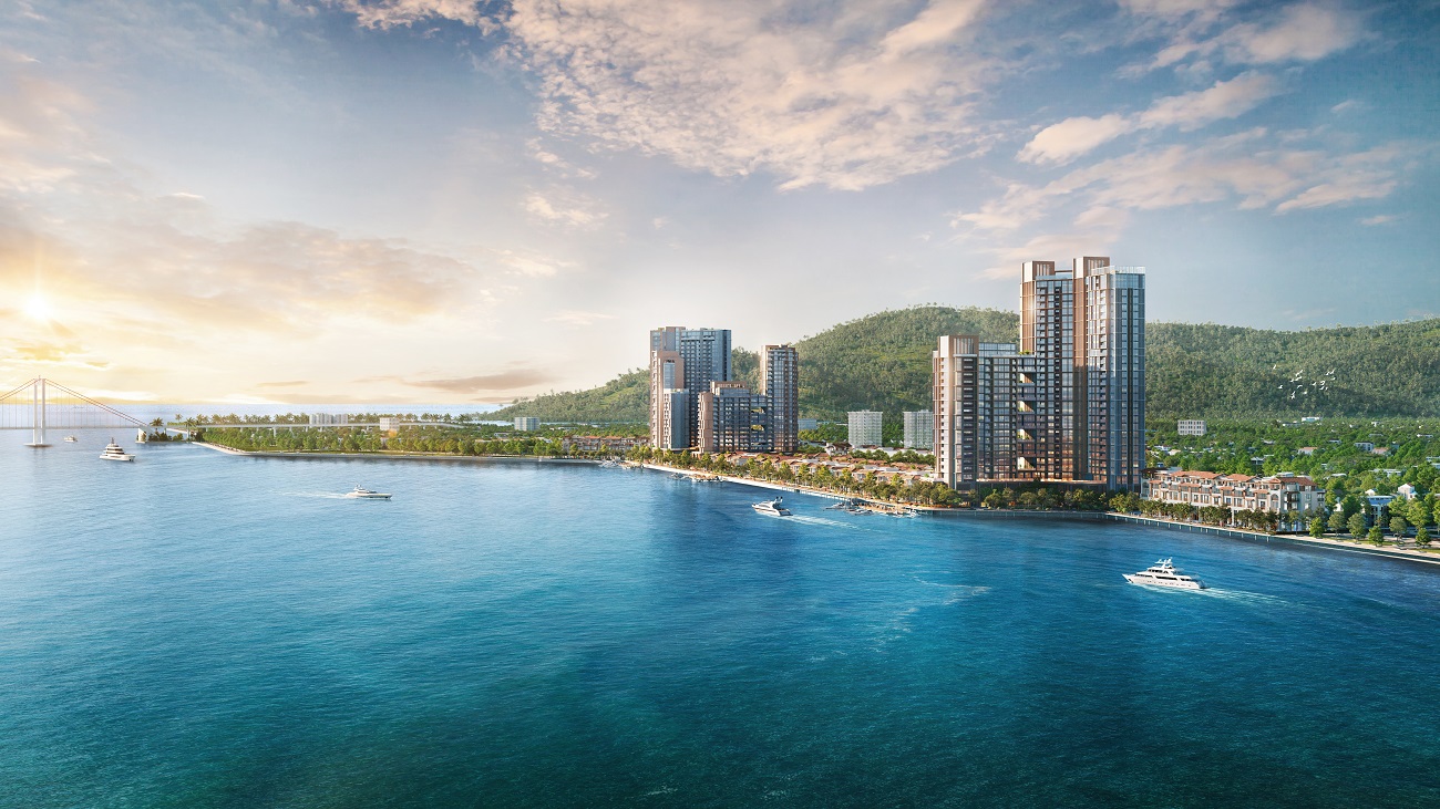 Quần thể soi b&amp;oacute;ng b&amp;ecirc;n s&amp;ocirc;ng H&amp;agrave;n - Sun Symphony Residence (Ảnh phối cảnh minh họa Sun Property)