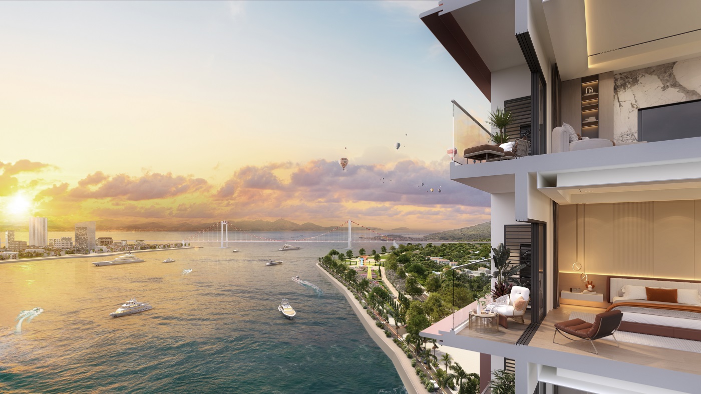 Tầm nh&amp;igrave;n bao trọn mỹ cảnh của Sun Symphony Residence (Ảnh phối cảnh minh họa Sun Property)
