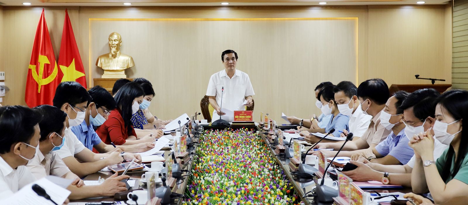 B&amp;iacute; thư tỉnh ủy Ph&amp;uacute; Thọ- B&amp;ugrave;i Minh Ch&amp;acirc;u ph&amp;aacute;t biểu tại hội nghị