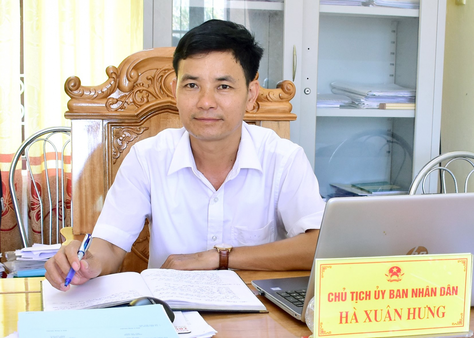 &amp;ocirc;ng H&amp;agrave; Xu&amp;acirc;n Hưng, Chủ tịch UBND x&amp;atilde; H&amp;agrave;m Ninh