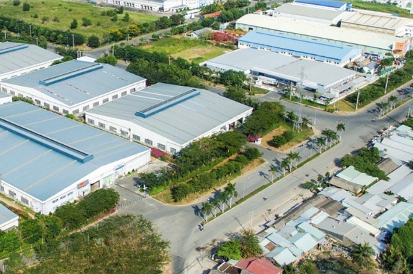 Một g&amp;oacute;c Khu c&amp;ocirc;ng nghiệp T&amp;acirc;n Tạo nh&amp;igrave;n từ tr&amp;ecirc;n cao