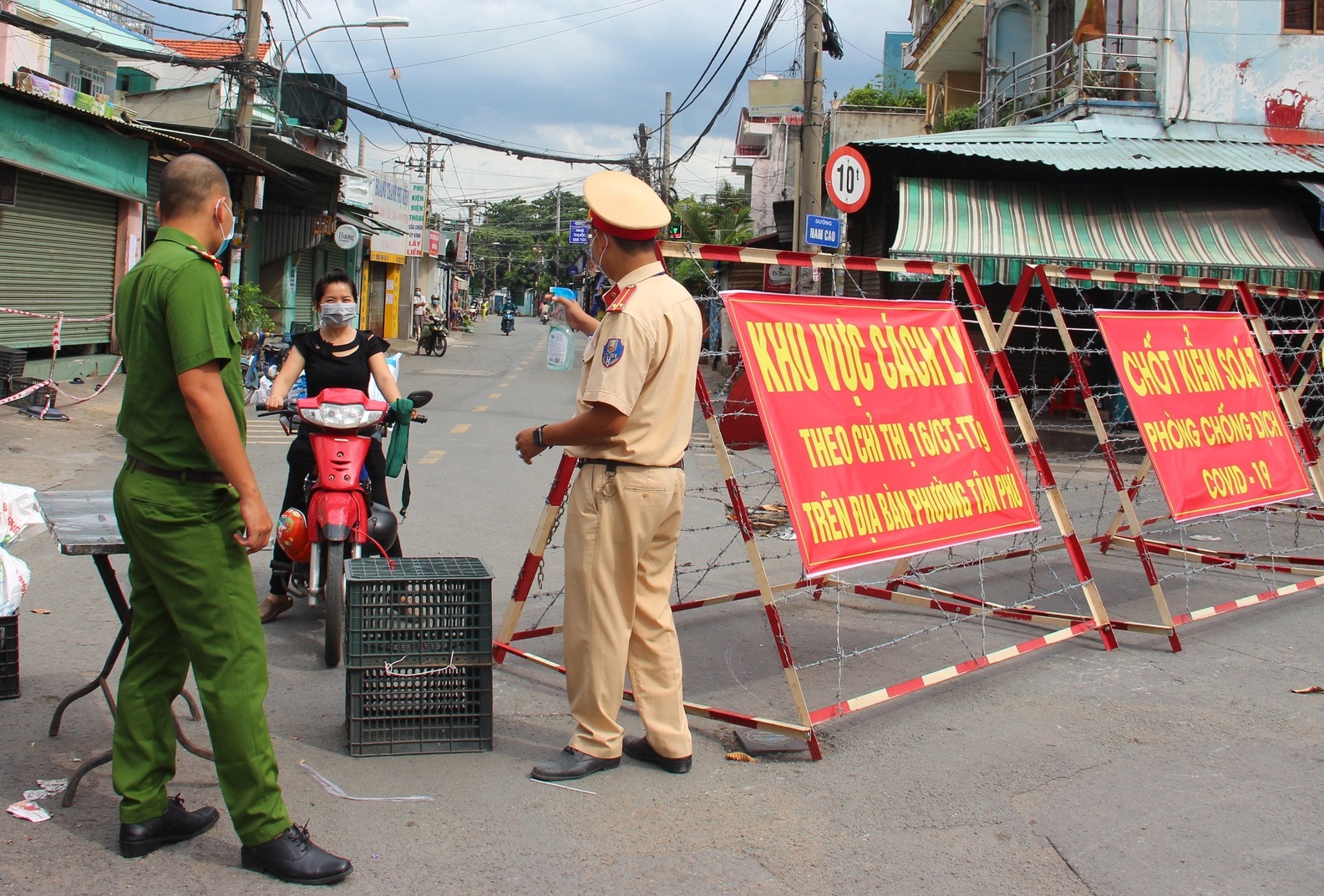 Một chốt phong tỏa tại TP.Thủ Đức