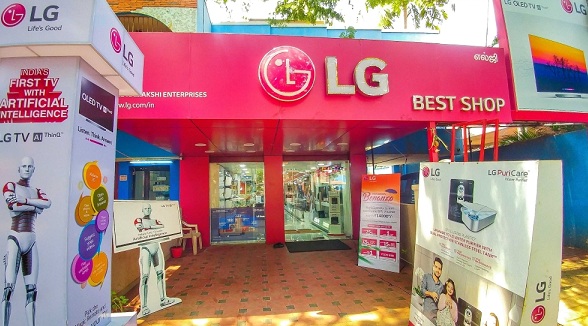 Một cửa h&amp;agrave;ng Best Shop của LG tại Ấn Độ