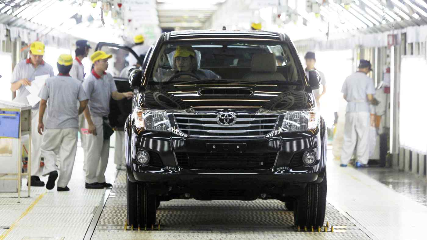Năng lực sản xuất h&amp;agrave;ng năm tại ba nh&amp;agrave; m&amp;aacute;y của Toyota ở Th&amp;aacute;i Lan l&amp;agrave; 760.000 chiếc. (Ảnh chụp theo Reuters)