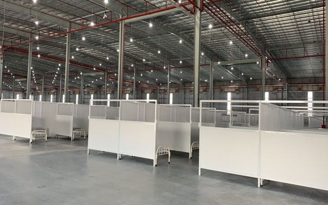 Khu điều trị sẽ điều trị cho bệnh nh&amp;acirc;n Covid bố tr&amp;iacute; 600 giường vận h&amp;agrave;nh cơ sở 2 tại Thới H&amp;ograve;a.