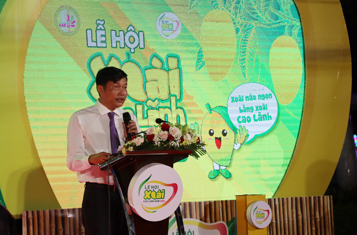 &amp;Ocirc;ng V&amp;otilde; Phan Th&amp;agrave;nh Minh &amp;ndash; Chủ tịch Ủy ban nh&amp;acirc;n d&amp;acirc;n th&amp;agrave;nh phố Cao L&amp;atilde;nh  ph&amp;aacute;t biểu khai mạc Lễ hội Xo&amp;agrave;i Cao L&amp;atilde;nh năm 2022