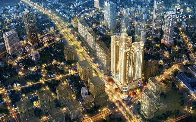 Phối cảnh dự &amp;aacute;n BRG Diamond Residence H&amp;agrave; Nội