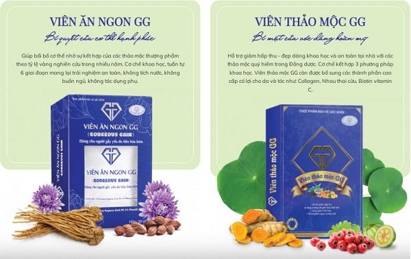 H&amp;igrave;nh ảnh Vi&amp;ecirc;n ăn ngon GG (Gorgeous Gain) v&amp;agrave; Vi&amp;ecirc;n thảo mộc GG