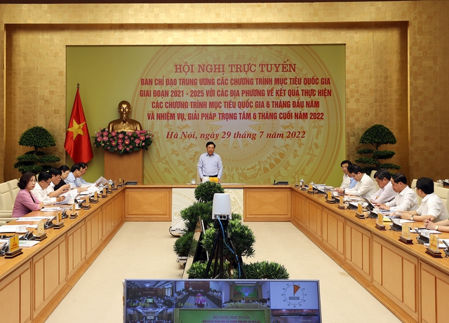 Ph&amp;oacute; Thủ tướng Thường trực Ch&amp;iacute;nh phủ Phạm B&amp;igrave;nh Minh chủ tr&amp;igrave; Hội nghị trực tuyến của Ban Chỉ đạo Trung ương c&amp;aacute;c Chương tr&amp;igrave;nh Mục ti&amp;ecirc;u quốc gia (MTQG) giai đoạn 2021 - 2025 với c&amp;aacute;c địa phương