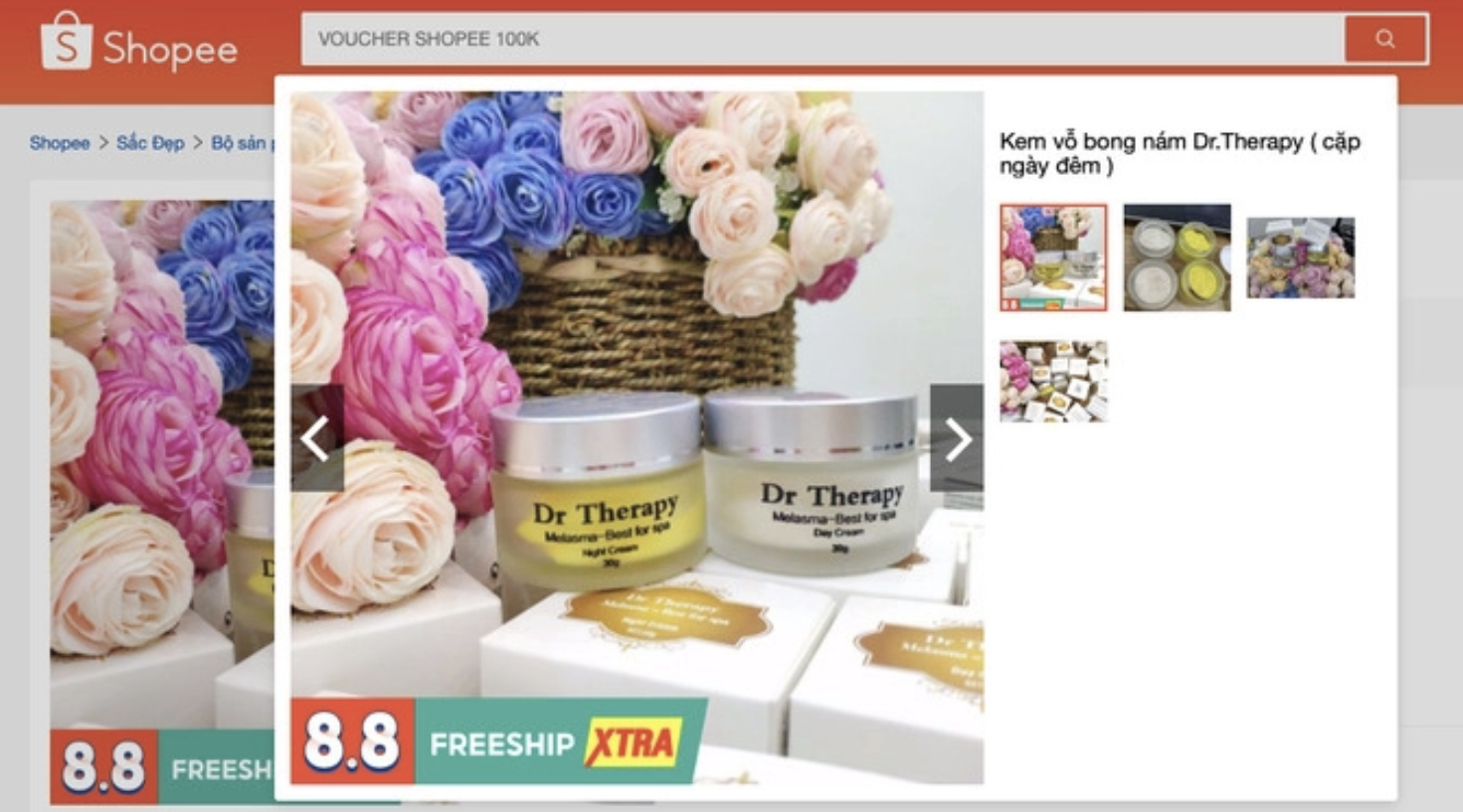 H&amp;igrave;nh ảnh sản phẩm mỹ phẩm Dr Therapy Melasma - Best for spa Night cream tr&amp;ecirc;n s&amp;agrave;n thương mại điện