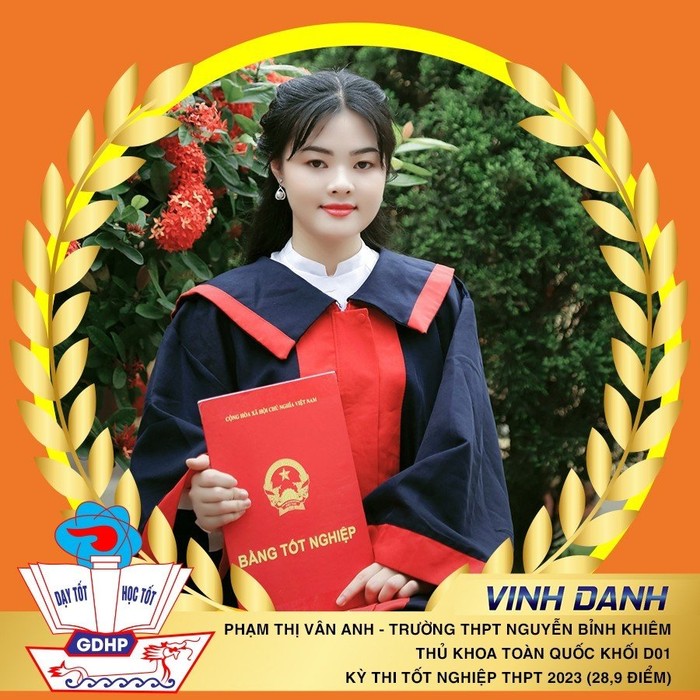 Nữ sinh Phạm Thị V&amp;acirc;n Anh trở th&amp;agrave;nh thủ khoa to&amp;agrave;n quốc khối D01