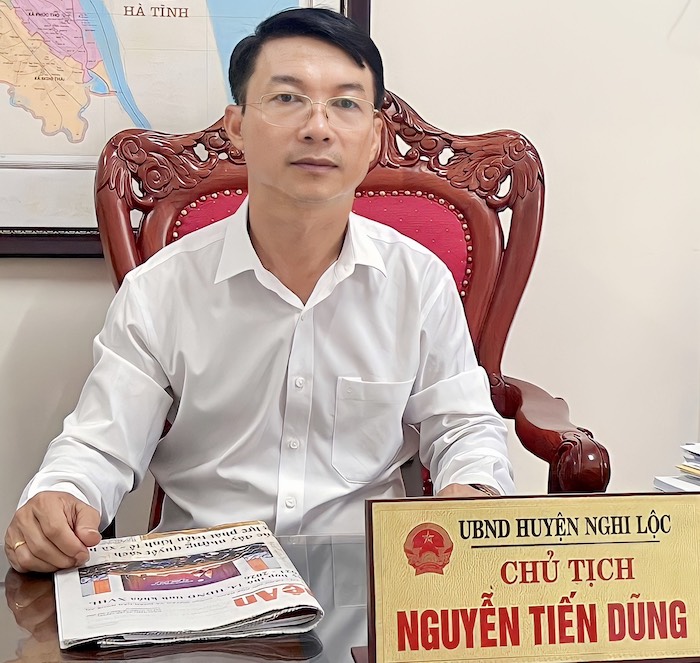 &amp;Ocirc;ng Nguyễn Tiến Dũng - Chủ tịch UBND huyện ki&amp;ecirc;m Trưởng Ban chỉ đạo thực hiện QCDC huyện Nghi Lộc