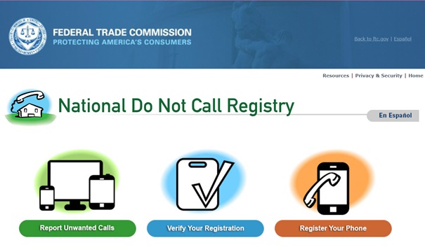 Giao di&amp;ecirc;̣n trang Đăng ký Qu&amp;ocirc;́c gia v&amp;ecirc;̀ những s&amp;ocirc;́ đi&amp;ecirc;̣n thoại Đừng-Có-Gọi (National Do-Not-Call Registry)