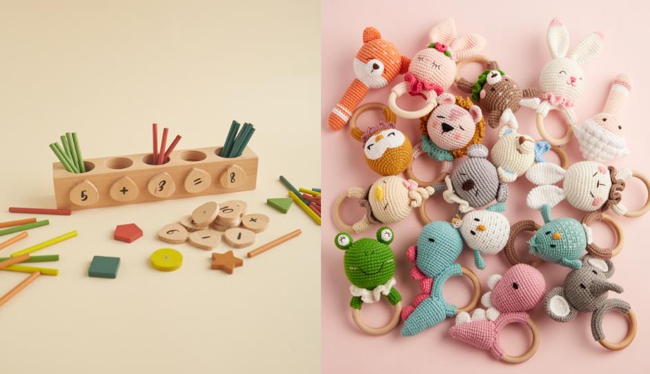 Đồ chơi gi&amp;aacute;o dục bằng gỗ, ngậm nướu an to&amp;agrave;n cho b&amp;eacute; đến từ Chippi&amp;amp;Co