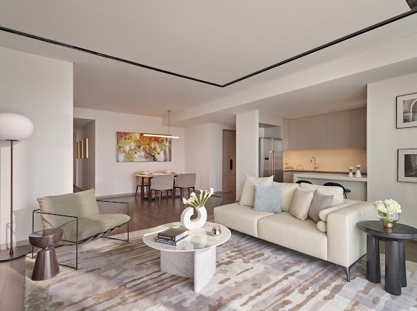 B&amp;ecirc;n trong căn hộ h&amp;agrave;ng hiệu Marriott tại t&amp;ograve;a Lake, Grand Marina, Saigon.