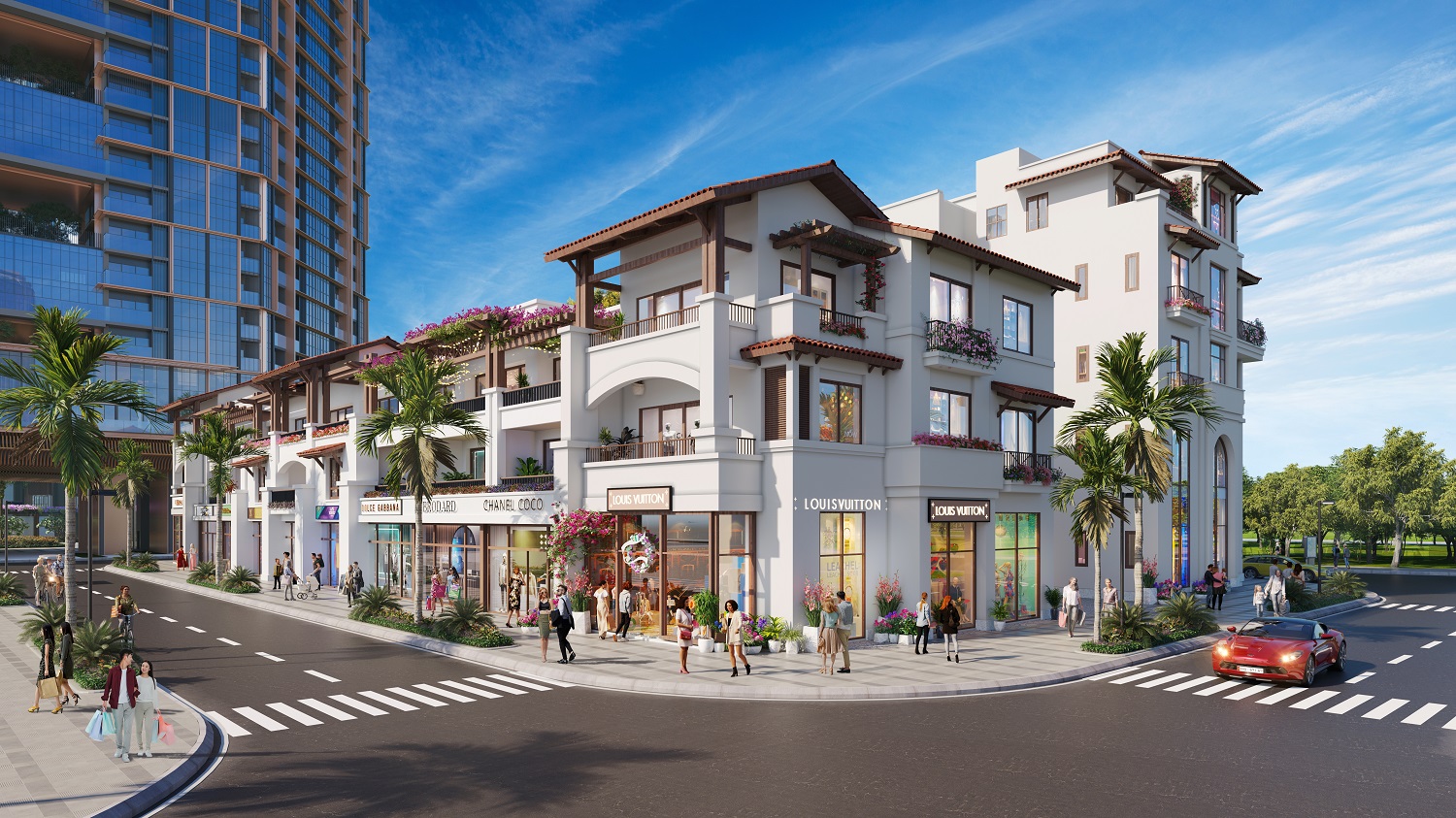 The Sonata ti&amp;ecirc;n phong đưa m&amp;ocirc; h&amp;igrave;nh xu hướng Semi-Compound đến Đ&amp;agrave; Nẵng. Ảnh phối cảnh minh họa Sun Property