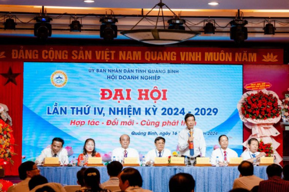 Hội Doanh nghiệp tỉnh Quảng Bình tổ chức Đại hội lần thứ IV, nhiệm kỳ 2024 - 2029