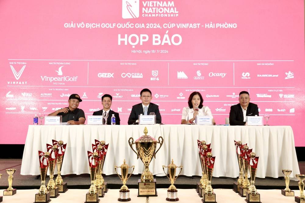 Giải v&amp;ocirc; địch golf quốc gia 2024, C&amp;uacute;p VinFast - Hải Ph&amp;ograve;ng với tổng gi&amp;aacute; trị giải thưởng 1,2 tỷ đồng