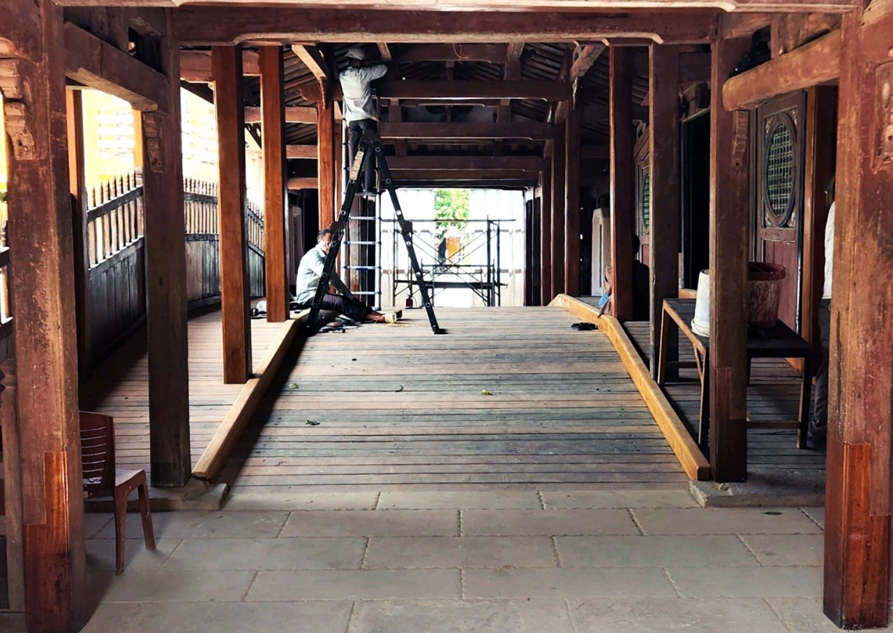 Mặt Ch&amp;ugrave;a Cầu sau tu bổ được giữ nguy&amp;ecirc;n hiện trạng như c&amp;aacute;c lần tu bổ trước