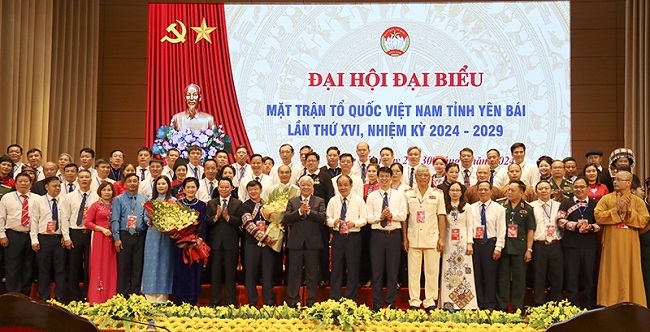 Ủy vi&amp;ecirc;n Ủy ban MTTQ Việt Nam tỉnh Y&amp;ecirc;n B&amp;aacute;i kh&amp;oacute;a XVI ra mắt Đại hội