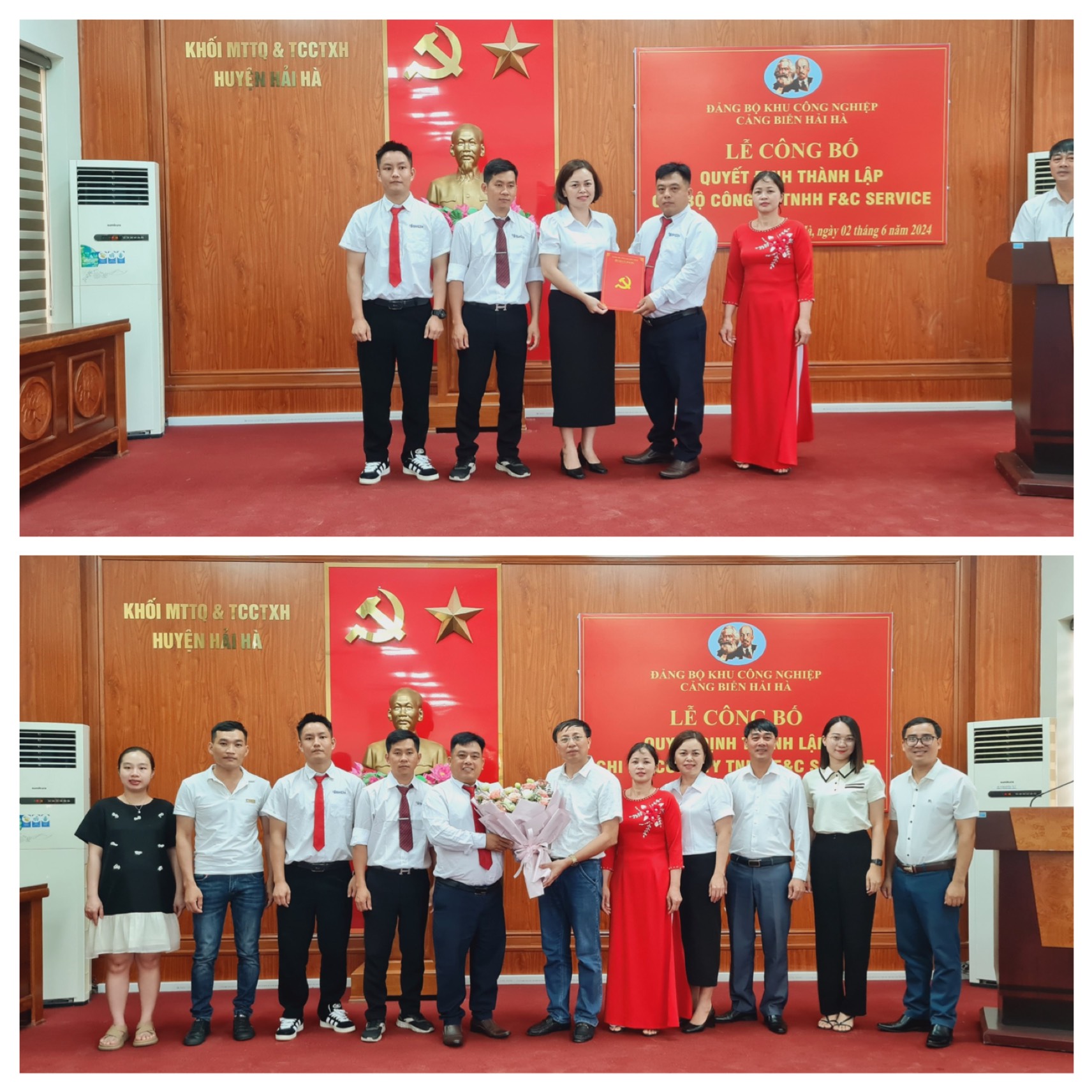Hải H&amp;agrave; l&amp;agrave; địa phương đầu ti&amp;ecirc;n c&amp;oacute; Chi bộ Đảng doanh nghiệp vốn FDI. Chi bộ đảng C&amp;ocirc;ng ty TNHH F&amp;amp;C Service