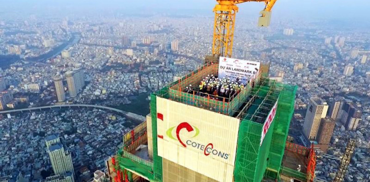 Doanh thu thuần của X&amp;acirc;y dựng Coteccons đạt hơn 2.550 tỷ đồng
