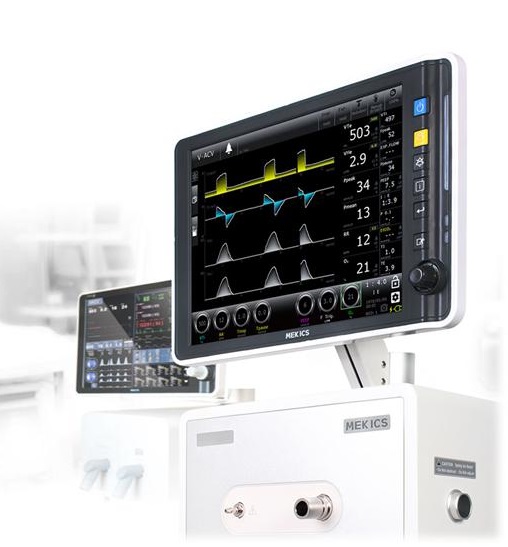 M&amp;aacute;y thở (Model MV2000 EVO5 do Mekics Co., Ltd., H&amp;agrave;n Quốc)