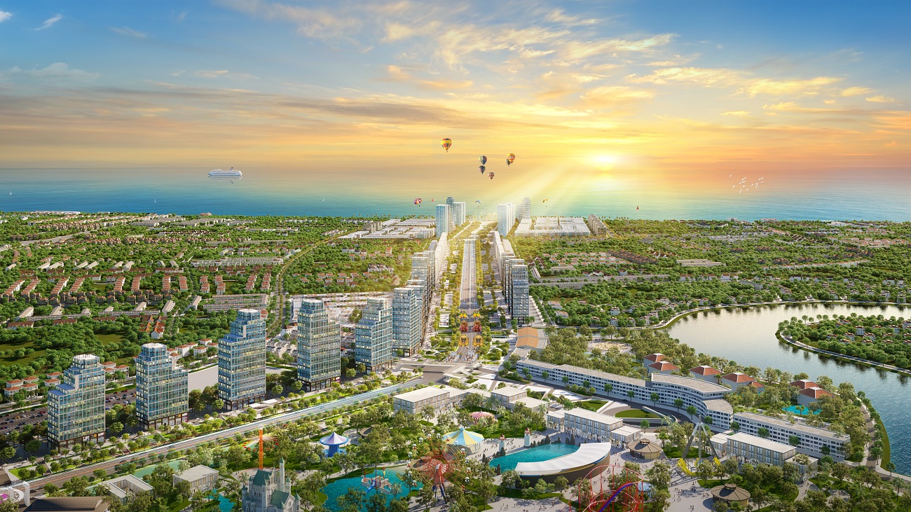 Tổ hợp c&amp;ocirc;ng vi&amp;ecirc;n Sun World sắp xuất hiện tại phố biển Sầm Sơn, thu h&amp;uacute;t du kh&amp;aacute;ch đến vui chơi suốt 4 m&amp;ugrave;a trong năm.