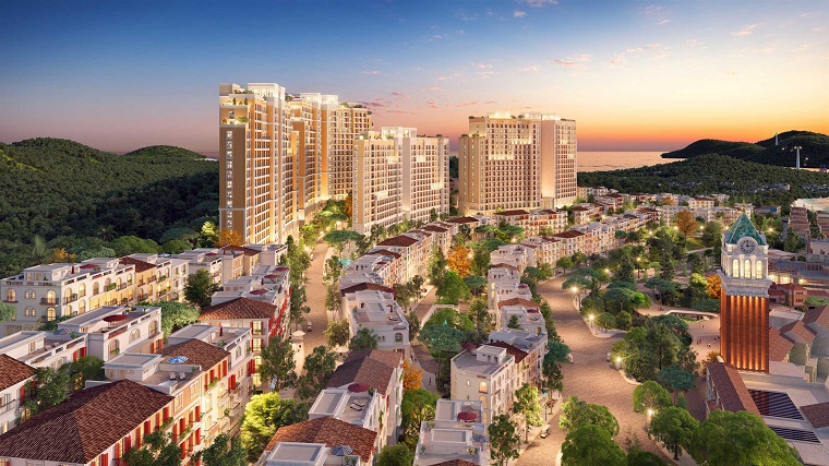 Phối cảnh khu phức hợp Sun Grand City Hillside Residence