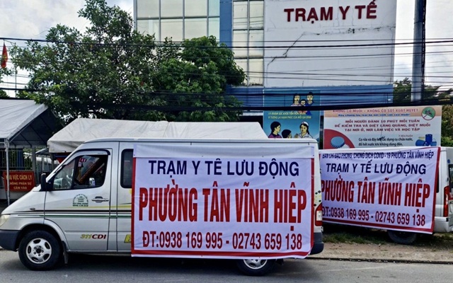 Ghi nhận tại &amp;ldquo;v&amp;ugrave;ng đỏ&amp;rdquo; phường T&amp;acirc;n Vĩnh Hiệp, Trạm Y tế lưu động phường cũng đ&amp;atilde; t&amp;iacute;ch cực 24/24