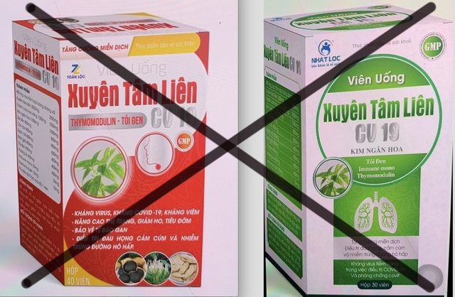 Bộ Y tế cảnh b&amp;aacute;o về 2 sản phẩm Xuy&amp;ecirc;n T&amp;acirc;m Li&amp;ecirc;n giả mạo c&amp;ocirc;ng dụng ph&amp;ograve;ng chống Covid-19