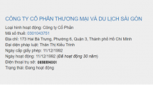 Nợ thuế hàng chục tỷ, Công ty CP Thương mại và Du lịch Sài Gòn bị cưỡng chế