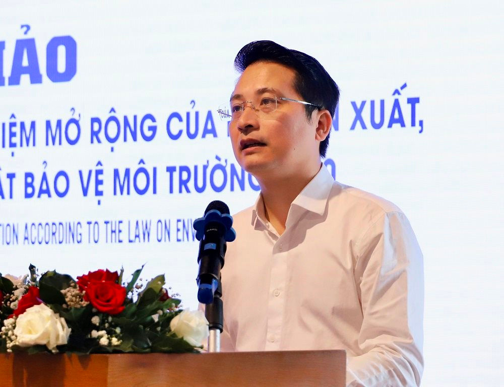 &amp;Ocirc;ng Phan Tuấn H&amp;ugrave;ng, Vụ trưởng Vụ Ph&amp;aacute;p chế, Bộ TN&amp;amp;MT ph&amp;aacute;t biểu tại sự kiện